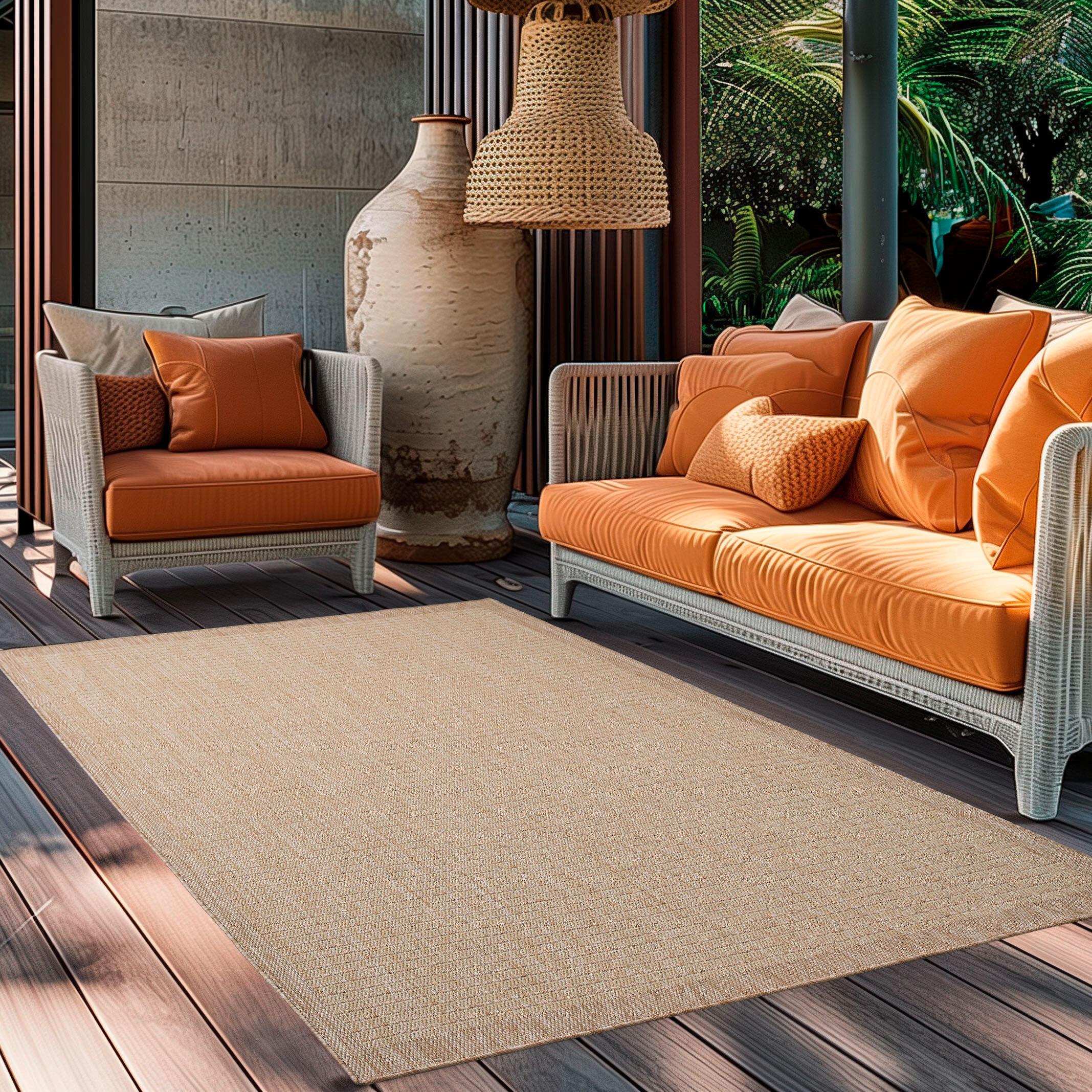 Outdoorteppich Giza 60 X 100 1410 Beige - Beige, Basics, Textil (60/100cm) - Novel