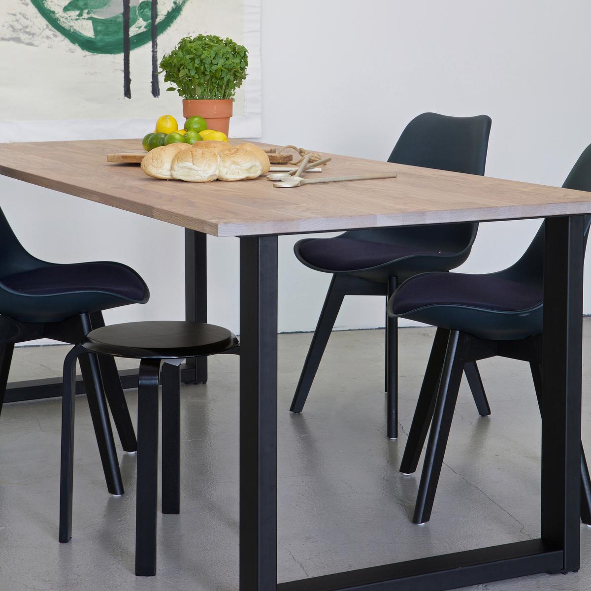 TISCHGESTELL Tablo Schwarz B: 79cm - Schwarz, MODERN, Metall (79/72/10cm) - Livetastic