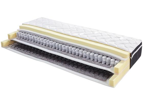 Boxspringmatratze Matrix Hybrid H2 90x200 - Weiß, Textil (90/200cm) - Primatex Deluxe Boxspringmatratze Matrix Hybrid H2 90x200 - Weiß, Textil (90/200cm) - Primatex Deluxe