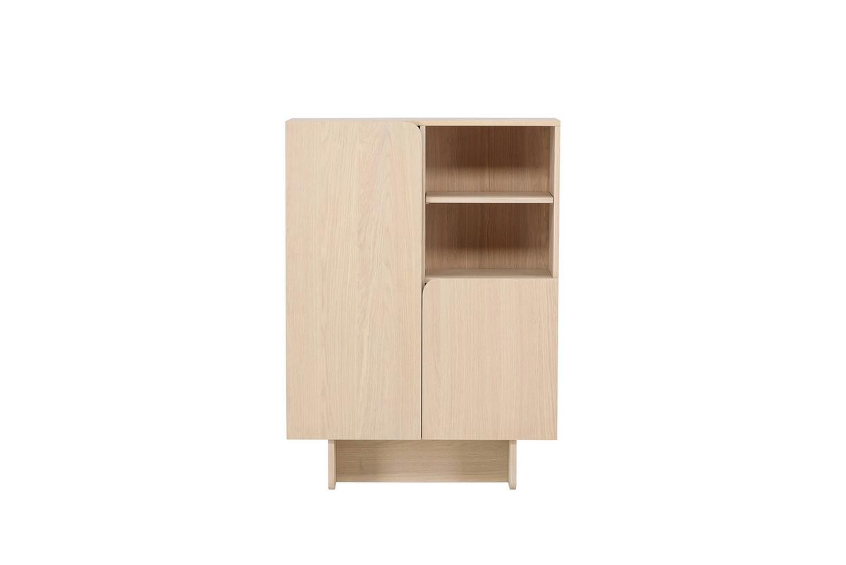 Aktenschrank Tyresö Weiß B: 80 cm - Weiß, MODERN, Holz (80/110/30cm) - Livetastic