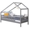 Hausbett Lou Hellgrau B: 90 Cm - Hellgrau/Naturfarben, MODERN, Holz (90/200cm) - MID.YOU