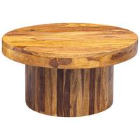 Konferemčný stolík Sheesham - farba indického palisandra, Modern, drevo (60/60/30cm) - MID.YOU