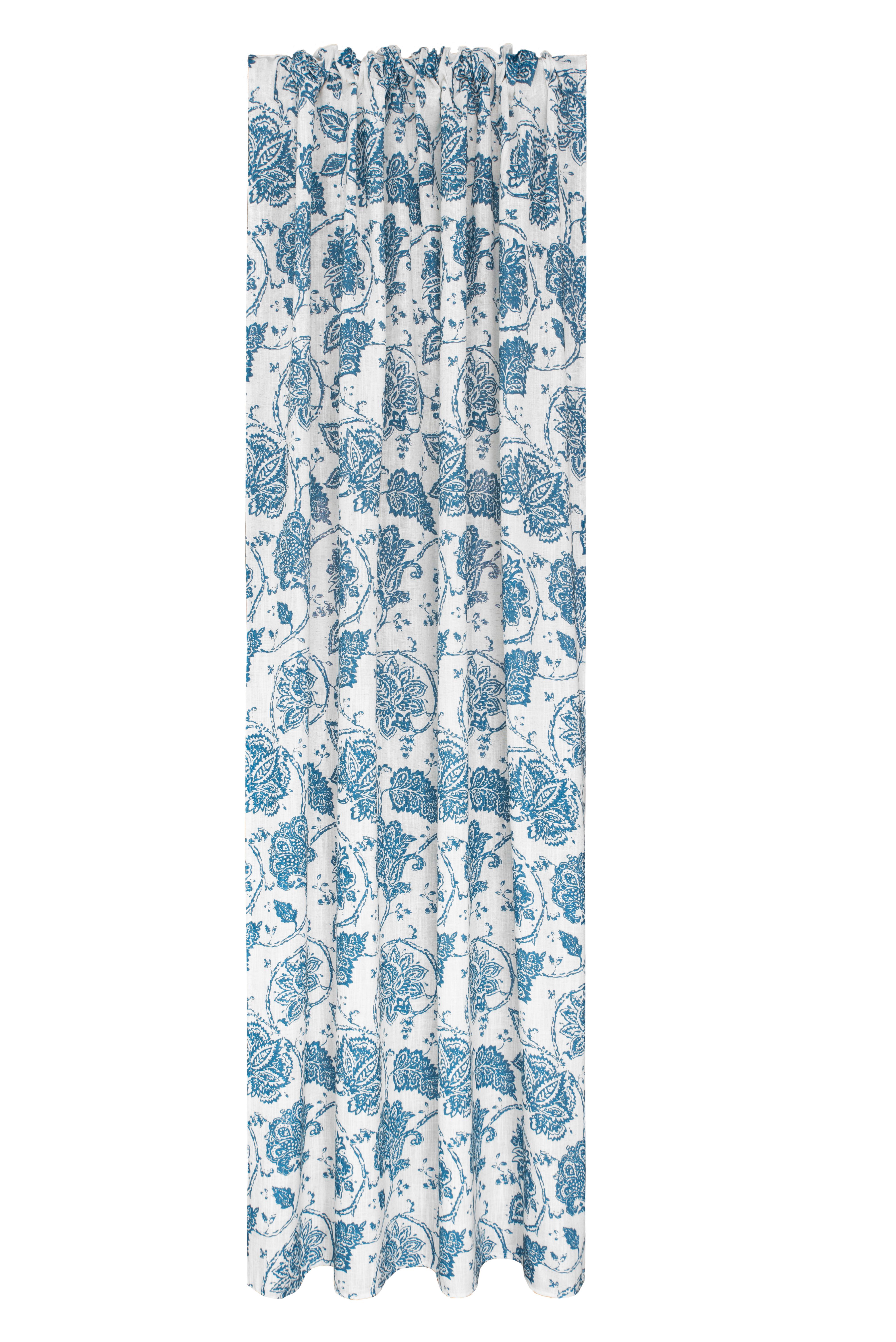 Készfüggöny Irma - Kék, romantikus/Landhaus, Textil (140/245cm) - James Wood