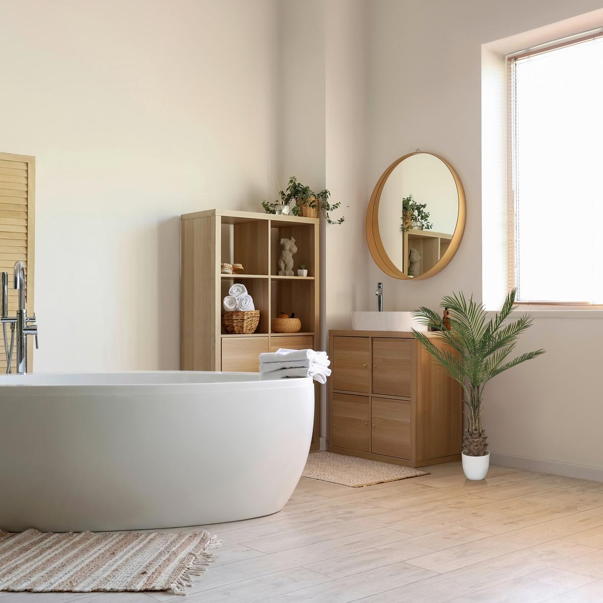 Kunstpflanze Dracaena Braun/weiß/grün B: 70 Cm - Weiß/Braun, MODERN, Kunststoff (70/120/70cm) - MID.YOU