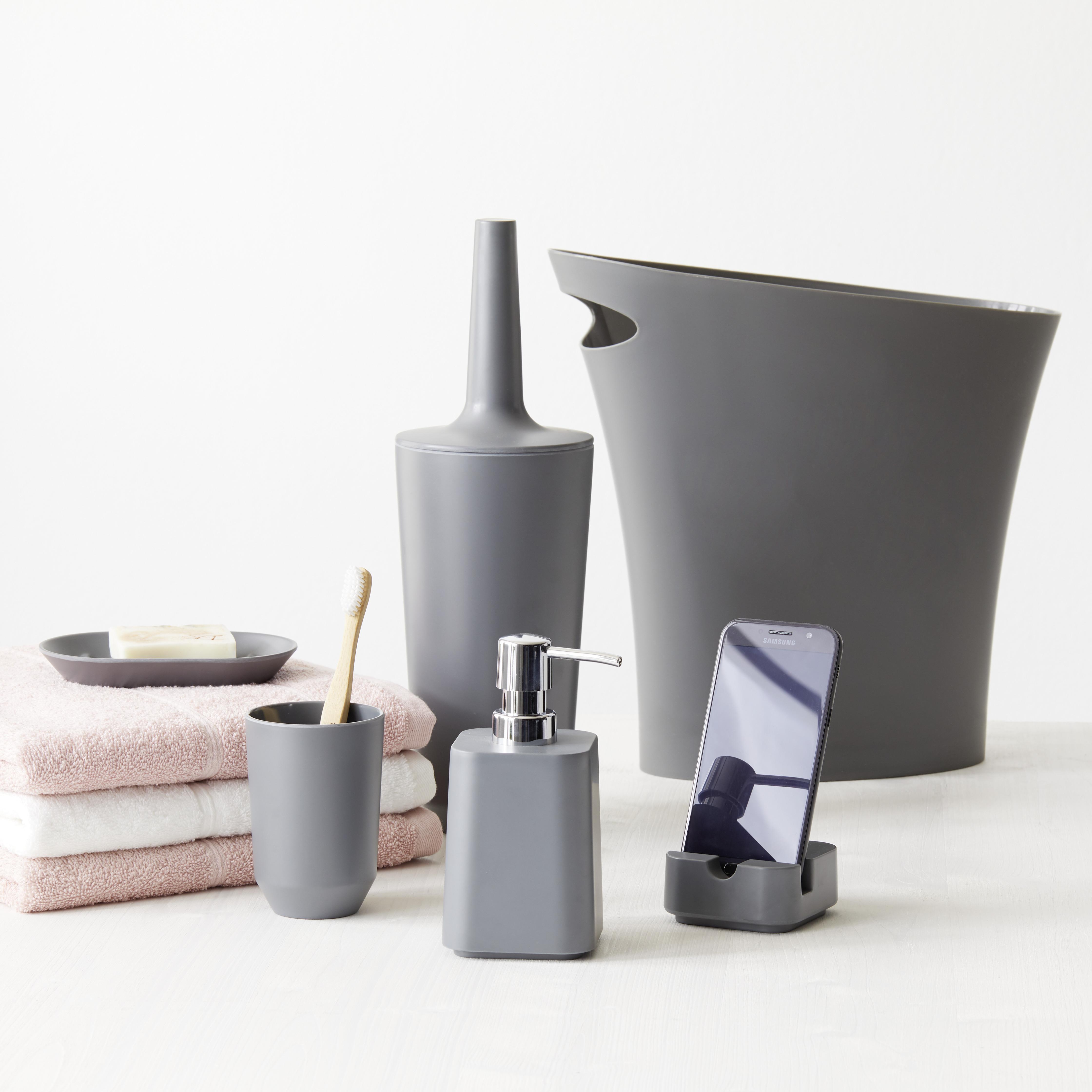 Mýdlenka Lilo - šedá, Moderní, plast (14,6/9,22/1,90cm) - Modern Living