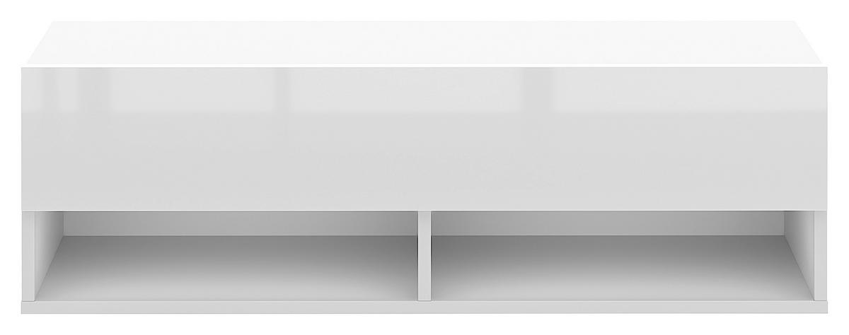 Lowboard Derby 100 - Weiß Hochglanz/Weiß, Design, Holzwerkstoff (100/31,5/32,5cm) - Livetastic