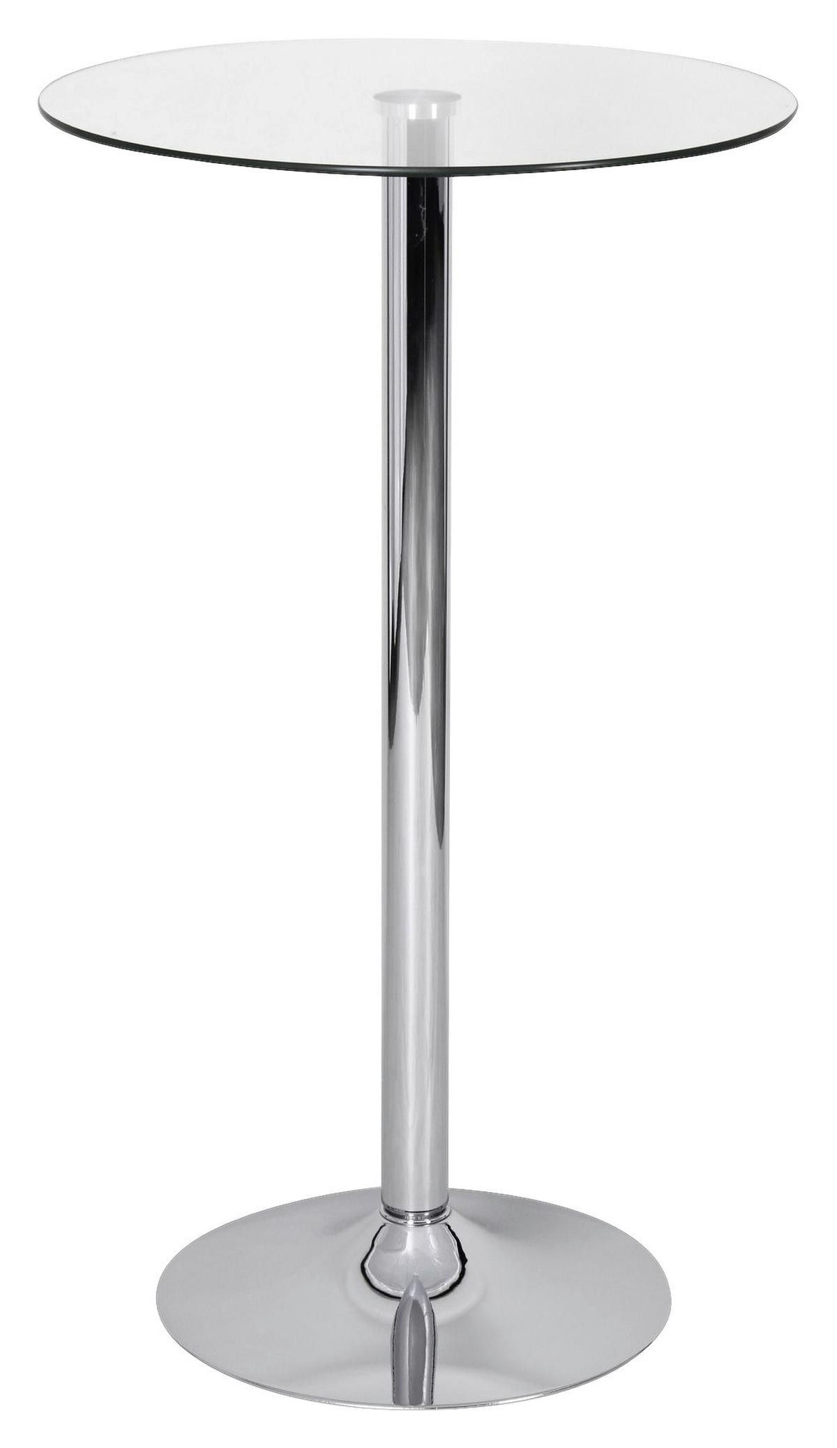 Stůl ke stání Zamora 60 - průhledné, Moderní, sklo (60/105cm) - MID.YOU