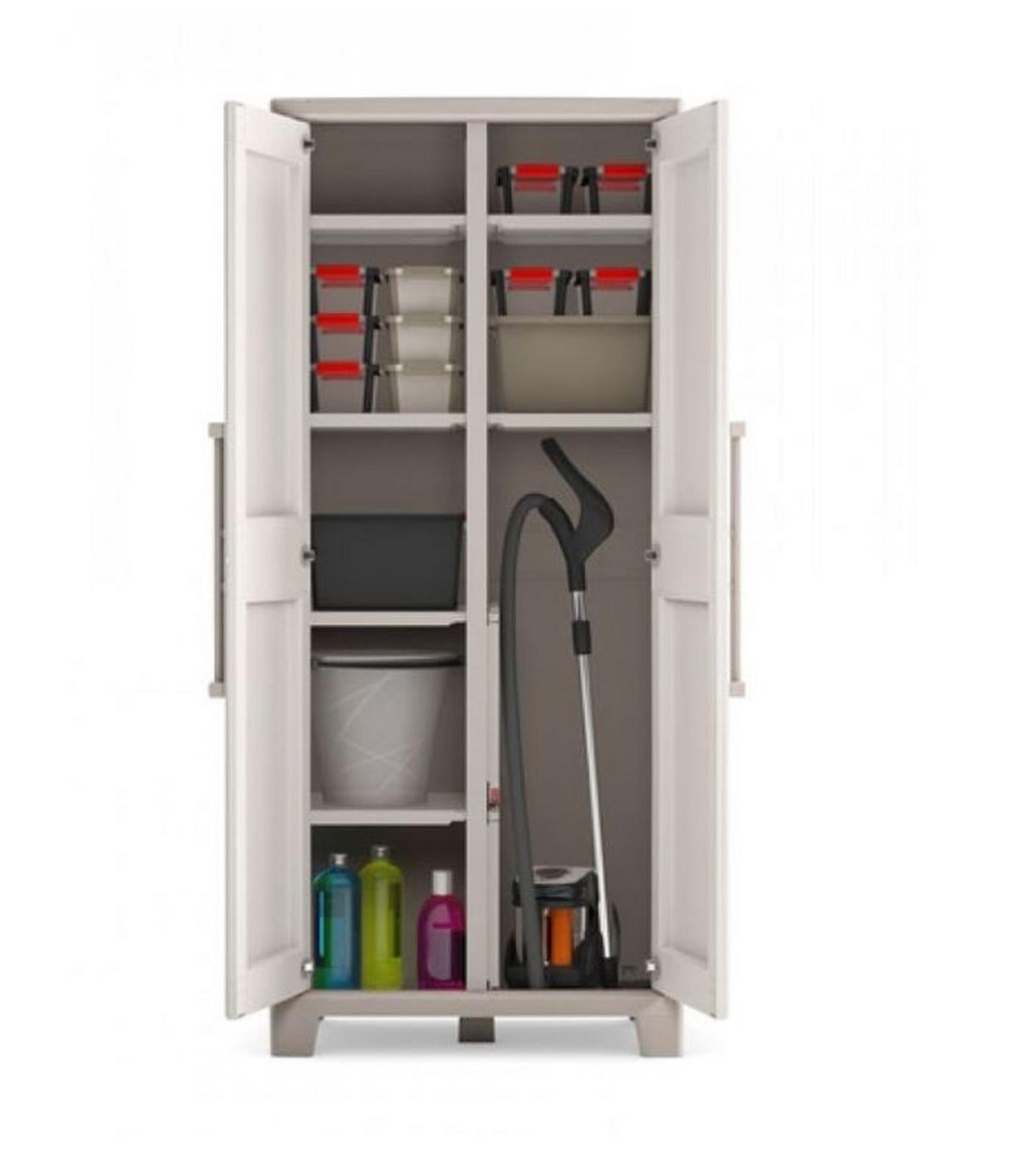 Plastová skriňa GULLIVER MULTISPACE - béžová, Konventionell, plast (80/182/44cm) - Keter