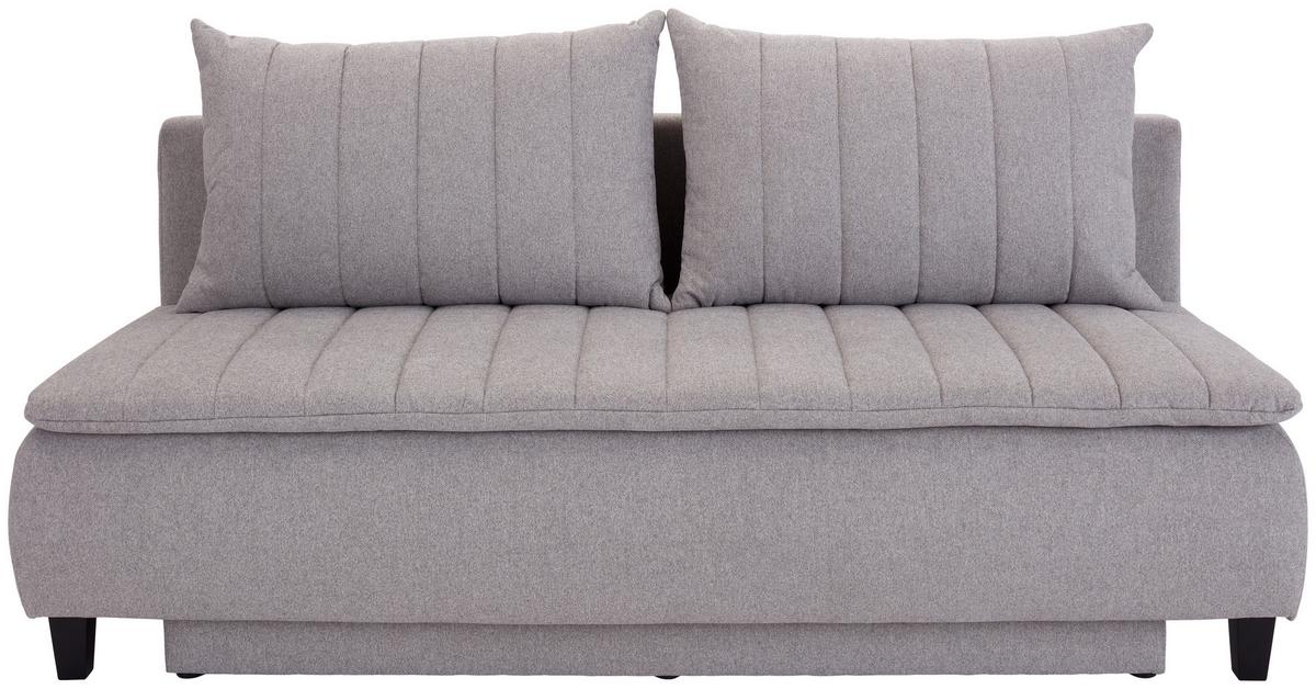 Boxspringová pohovka MARINO, světle šedá - černá/světle šedá, Moderní, dřevo/textil (208/102/96cm) - Luca Bessoni