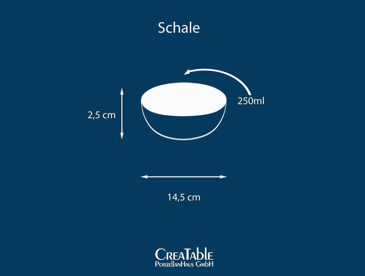 YUKi Schale Blau/Grün 4-Teilig 21517 - Blau/Grün, Basics, Keramik (14,7/2,5/9,5cm) - Creatable