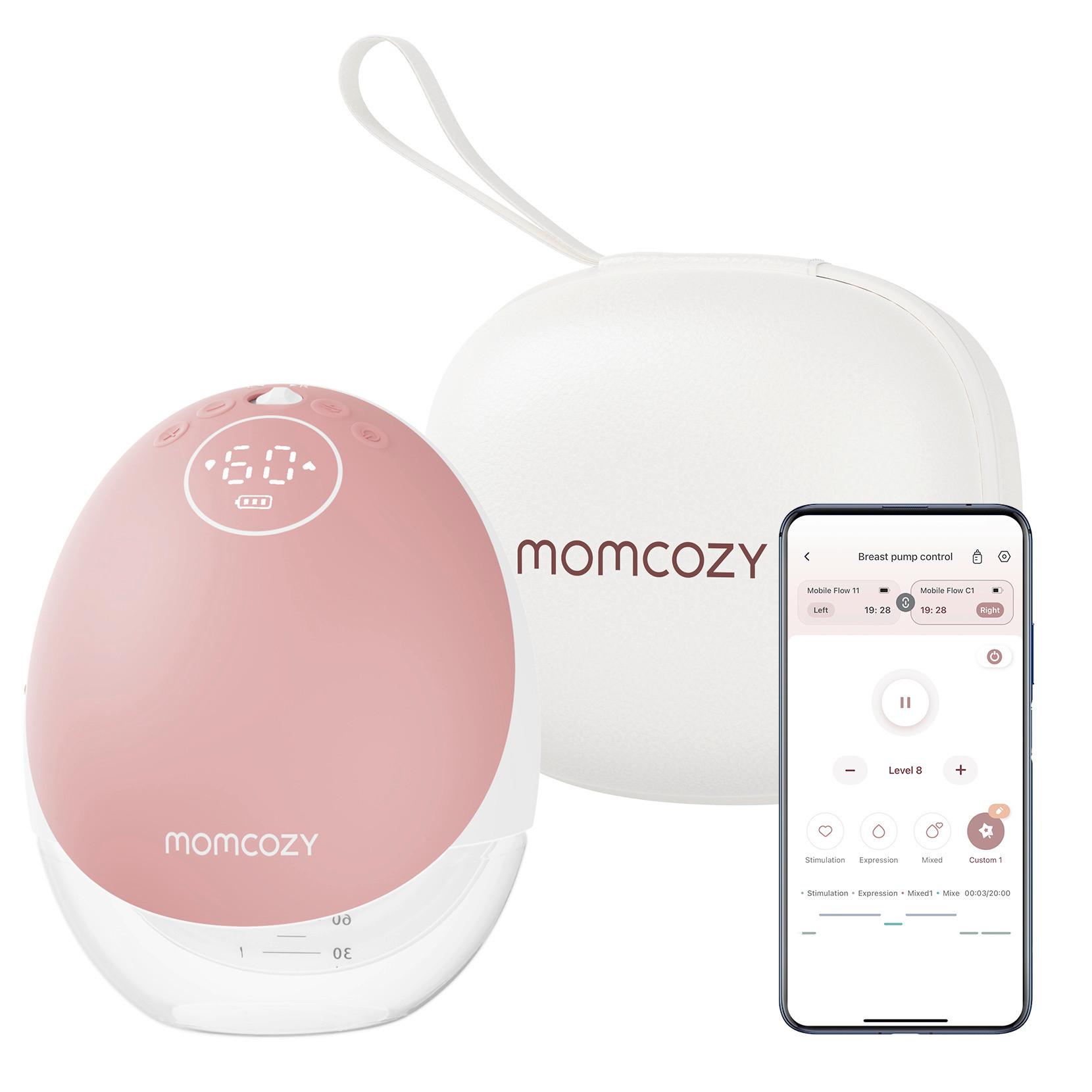 Milchpumpe pink - Basics (15.5/9/16.4cm) - Momcozy