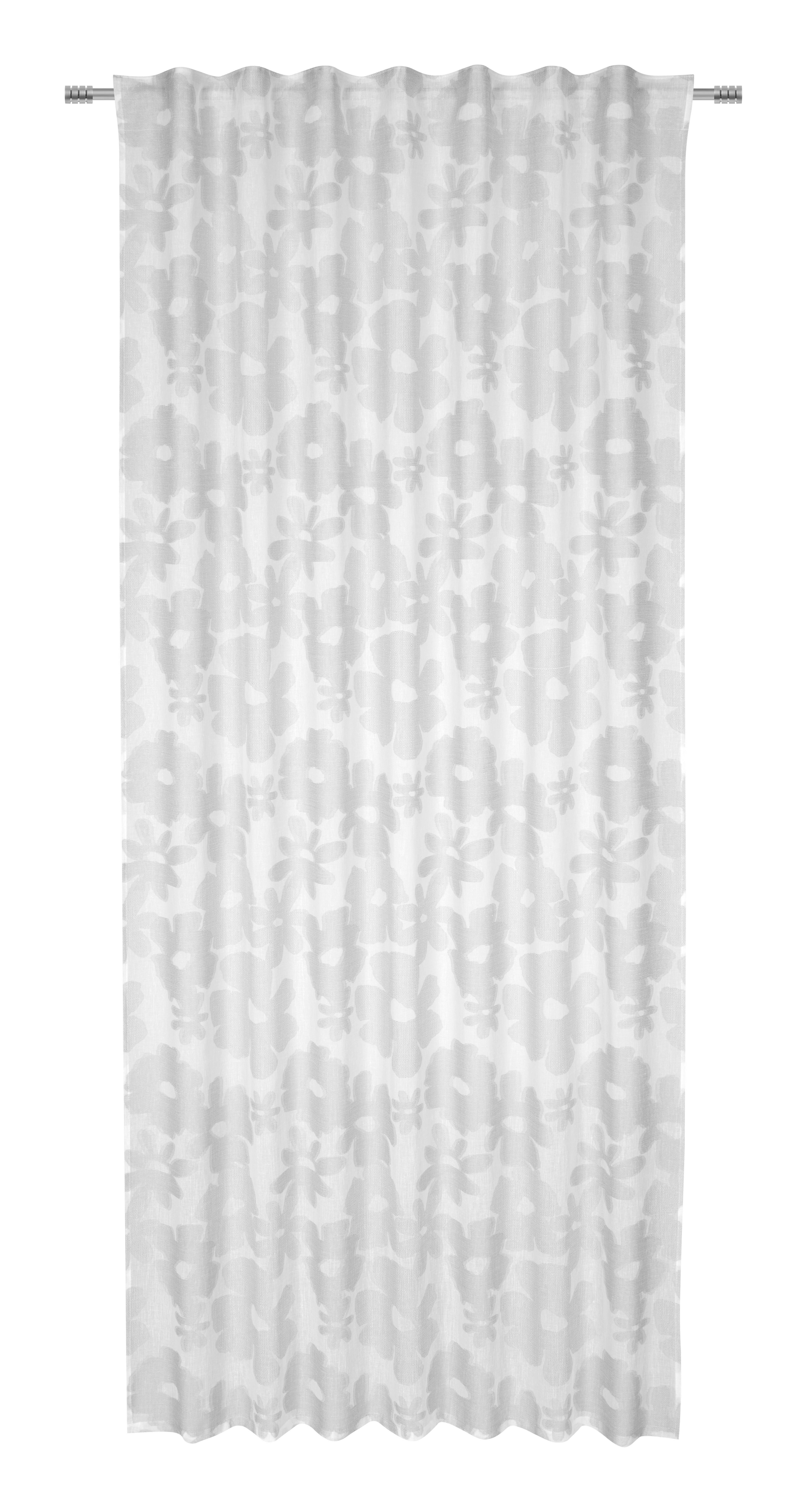 Hotový záves JANNIKA - sivá, Romantik / Landhaus, plast (140/245cm) - Bessagi Home