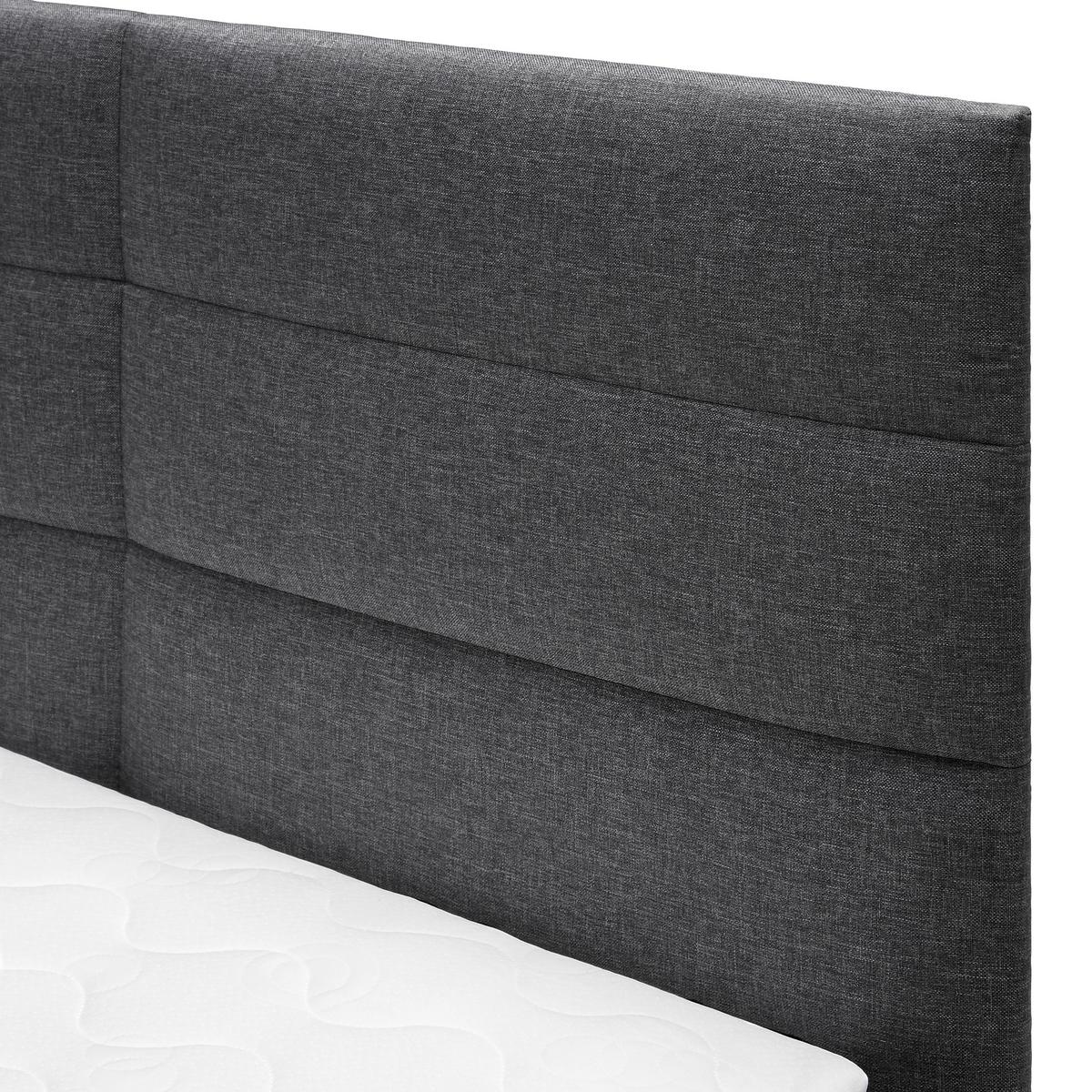 Manželská boxspring postel Lisa, 180x200, tmavě šedá - tmavě šedá, Moderní, dřevo/kompozitní dřevo (180/200cm) - Bessagi Home