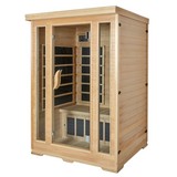 Infrarot Wärmekabine Nordic Star - Naturfarben, KONVENTIONELL, Glas/Holz (124/190/116cm)
