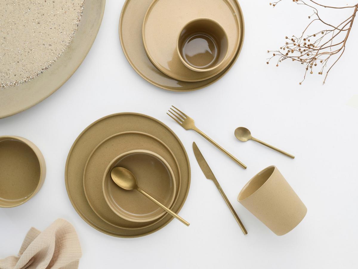 Kombiservice 21526 Futuro Sand - Sandfarben, Trend, Keramik - Creatable