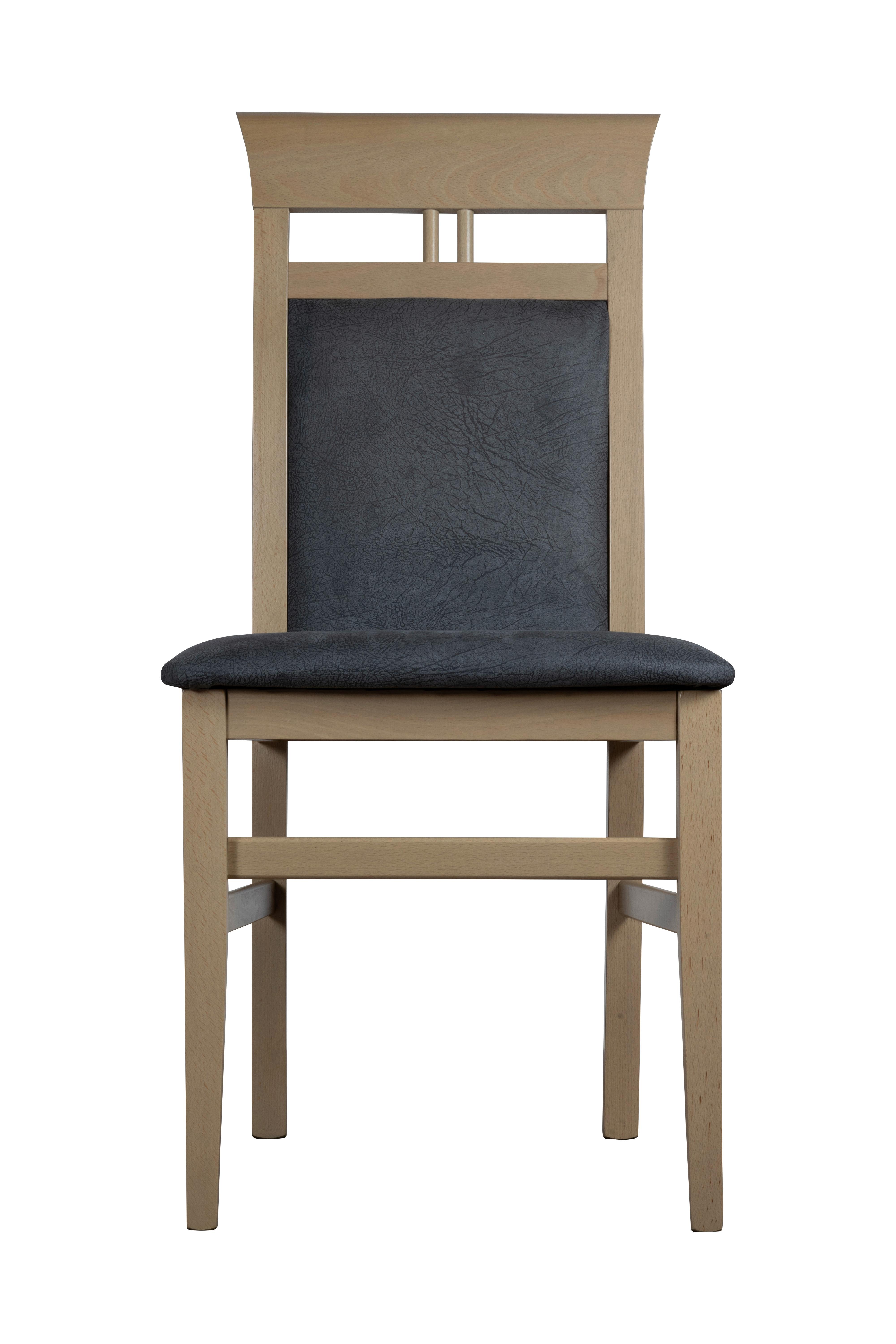 Stuhl-set Ibiza Stuhl Titanic Grau/eiche Artisan B: 44 Cm - Eiche Artisan/Grau, KONVENTIONELL, Holz/Textil (44/92/47cm) - MID.YOU
