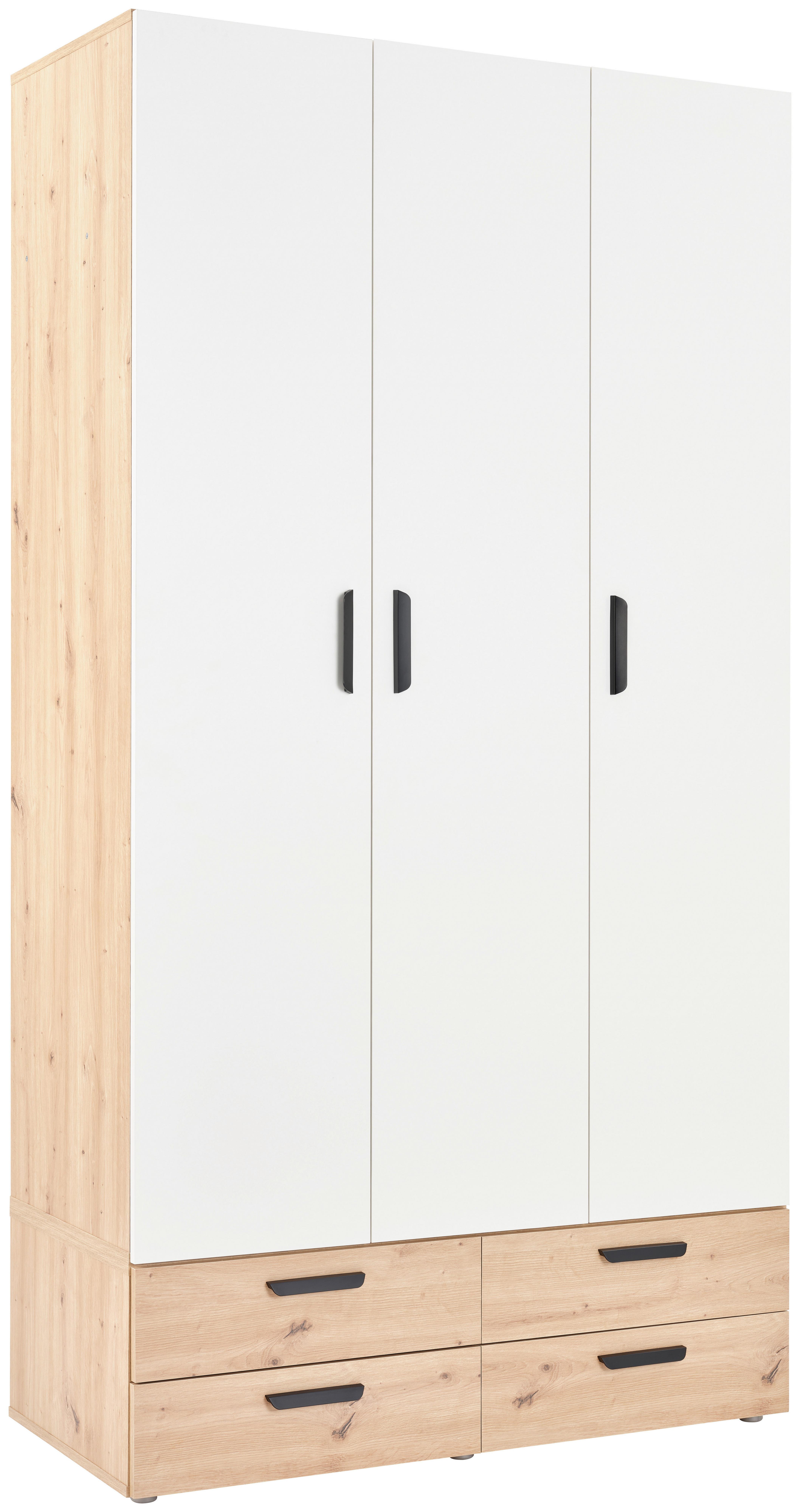 Schubladenbox Basic Two 4s - Eiche Artisan, KONVENTIONELL, Holzwerkstoff (110,7/35/51,9cm)
