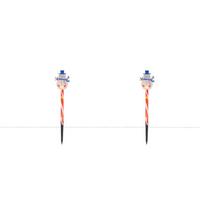 Led-dekoleuchte Snowman - Blau/Rot, Basics, Kunststoff (42cm) - James Wood