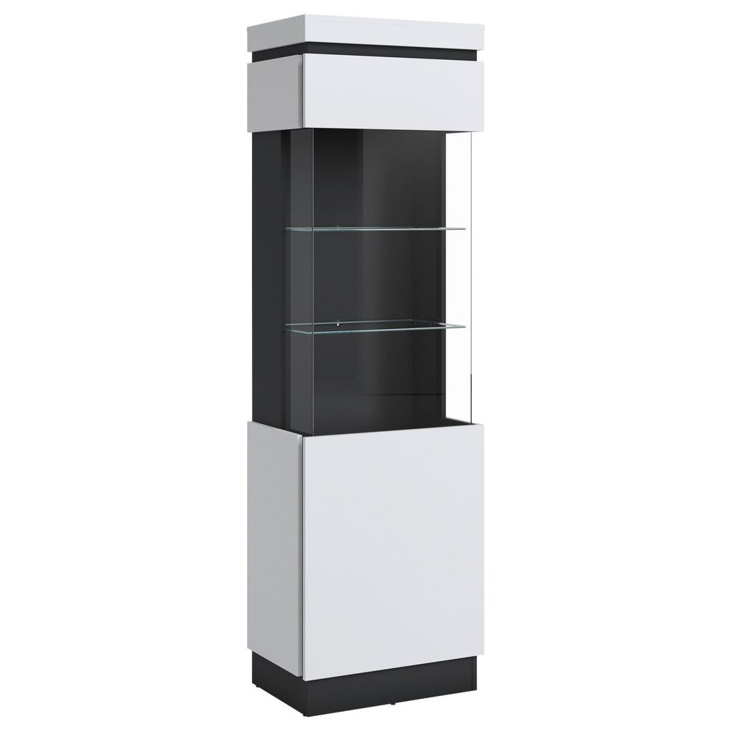 Vitrine Campania Anthrazit, Weiß B: 60,1 cm