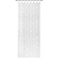 ZÁVĚS S POUTKY Claudia, 140/245 cm - bílá/pink, Romantický / Rustikální, textil (140/245cm) - Modern Living