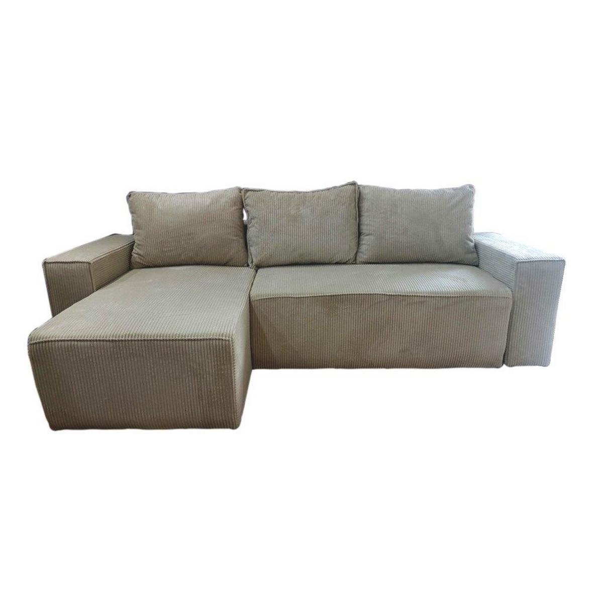 Sarokgarnitúra Denver - bézs, Modern, faalapú anyag/textil (230/140cm) - Best Price