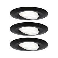 LED-Deckenleuchte Ø 9 cm, 1-Flammig, Rund - Schwarz, Basics, Metall (9cm) - Paulmann