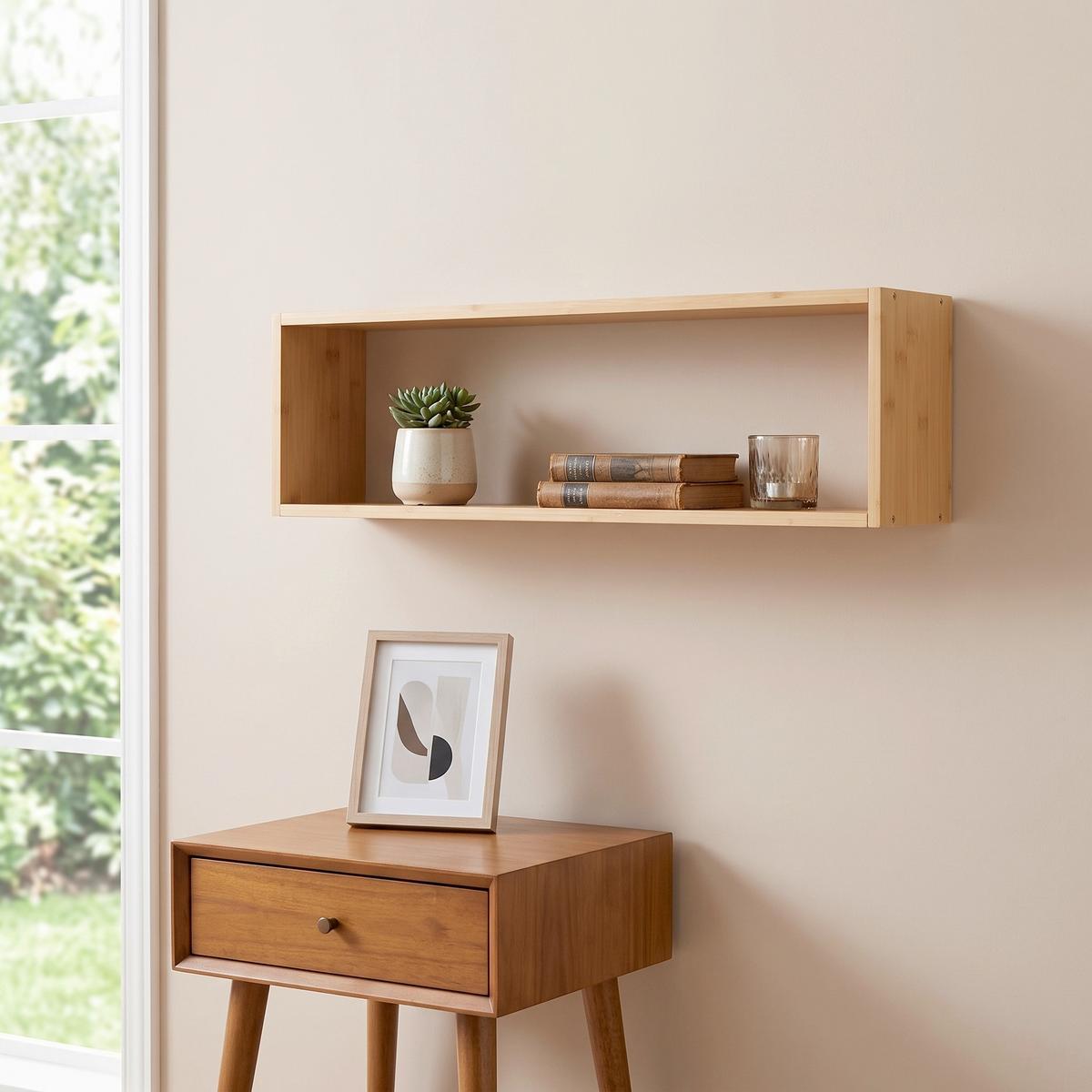 WANDREGAL Ember, Naturfarben B: 70 cm - Naturfarben, Basics, Holz (70/19,5/15cm) - MID.YOU