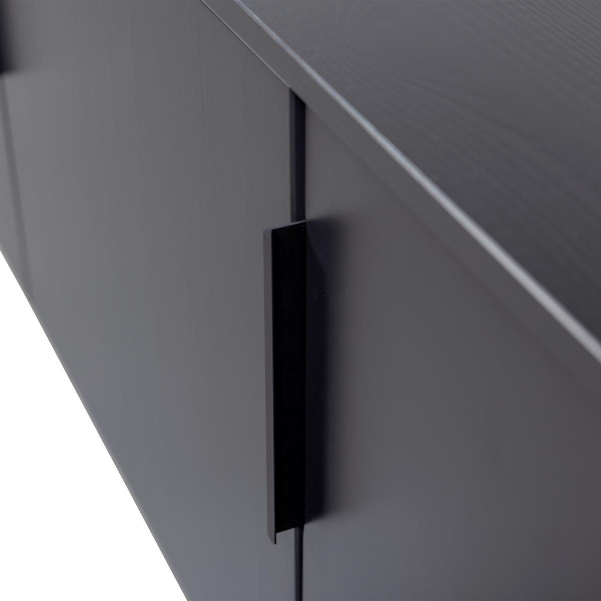 LOWBOARD Gunnar Schwarz B: 154cm - Schwarz, Design, Holz (154/56/44cm) - Livetastic