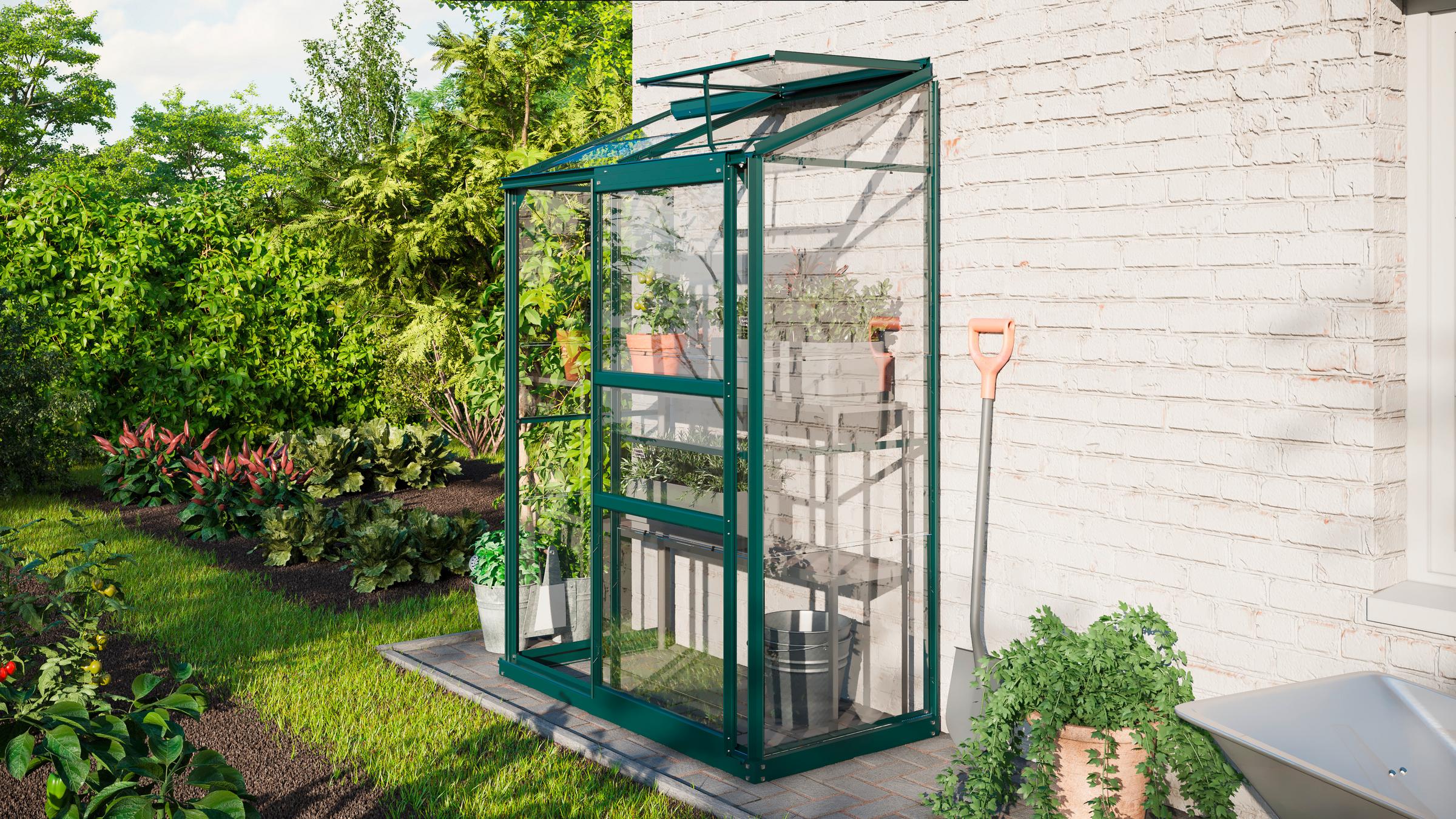 Anlehn-Gewächshausbausatz Ida