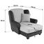 Sessel Living - Hellbraun/Dunkelbraun, ROMANTIK / LANDHAUS, Holz/Textil (120/98/138cm) Sessel Living - Hellbraun/Dunkelbraun, ROMANTIK / LANDHAUS, Holz/Textil (120/98/138cm)