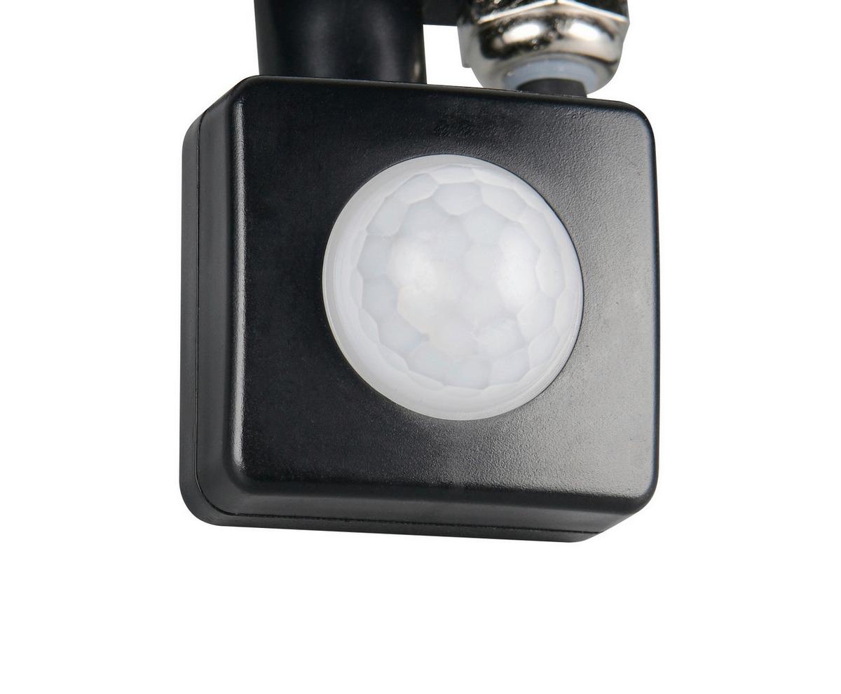 AUßENWANDLEUCHTE 4000K, kaltweiß - Schwarz/Weiß, Design, Glas/Metall (14,5/15,5/13cm)