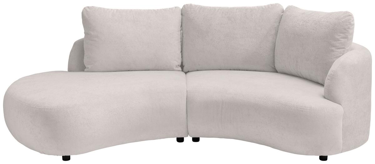 Ecksofa Doppo, Beige S: 250x139 cm - Beige/Schwarz, MODERN, Textil (250/139cm) - Livetastic