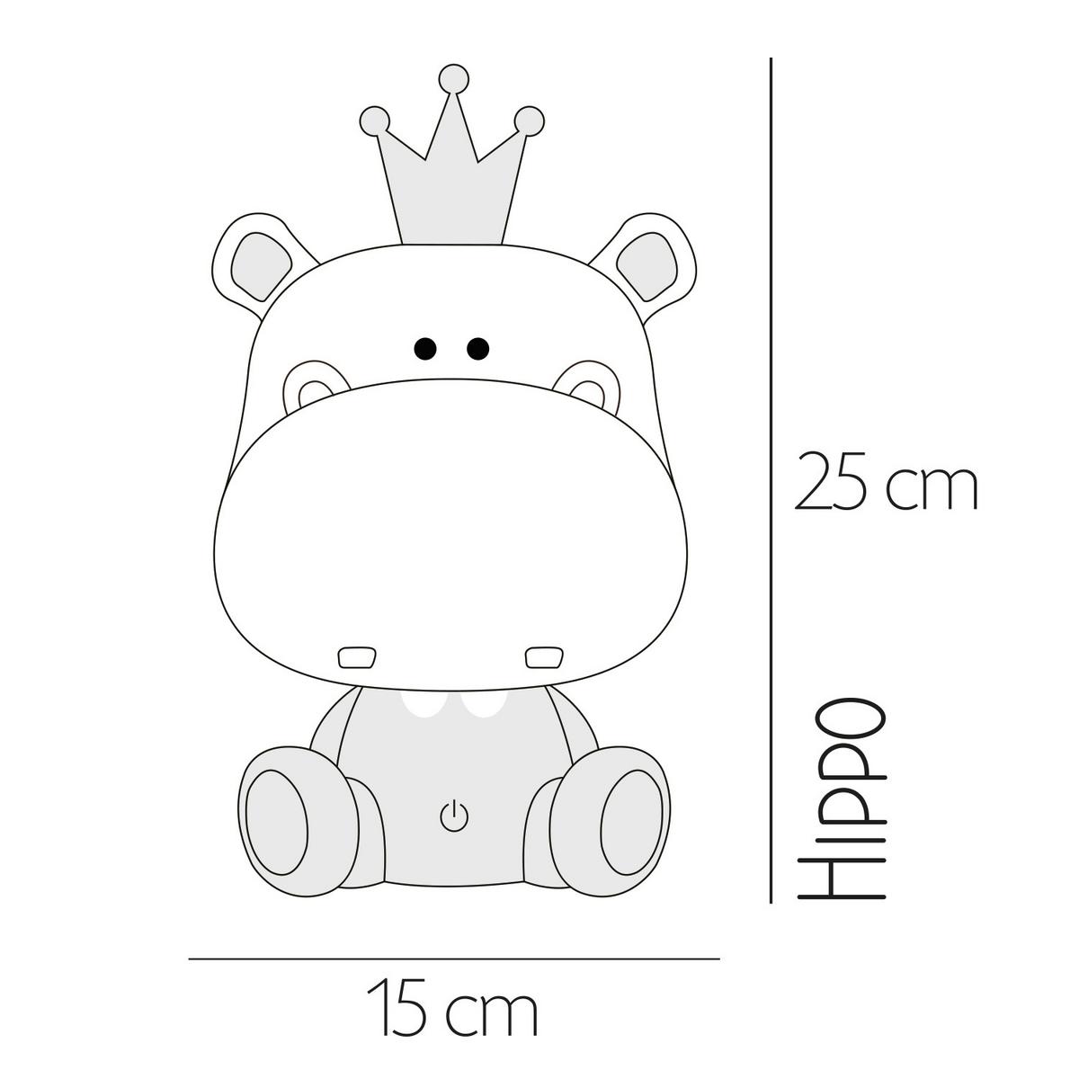 Kindertischleuchte 073/Lg - Grau, Basics, Kunststoff (14/14/25cm)
