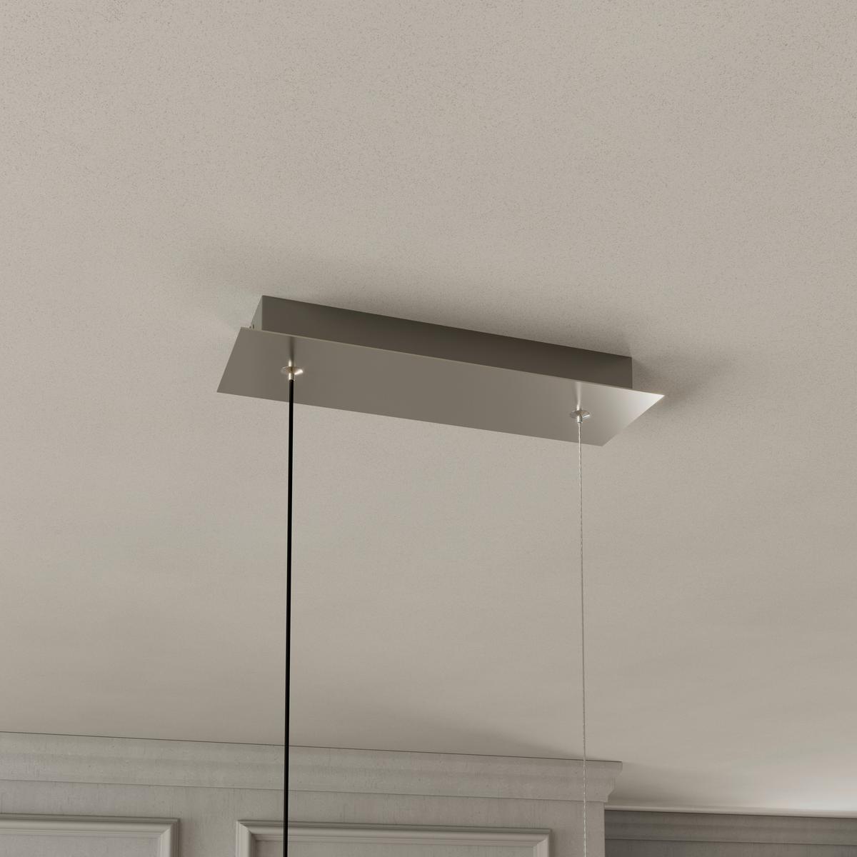 Led Mennyezeti Lámpa Josi - krómszínű/nikkelszínű, műanyag/fém (20/80/26,5cm) - Luca Bessoni