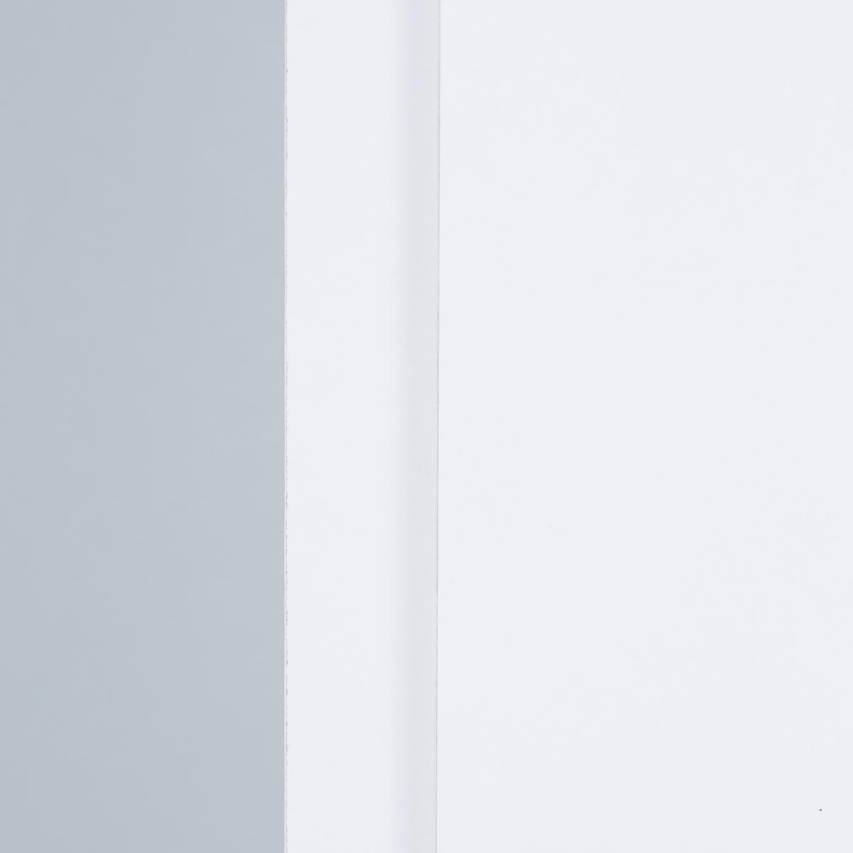 Drehtürenschrank 146,8cm Basit Weiß Dekor - Weiß, KONVENTIONELL, Holzwerkstoff (146,8/205,5/56,6cm)