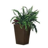 Kaspó Rattan Planter - barna, műanyag (28.5/28.5/43.5cm)
