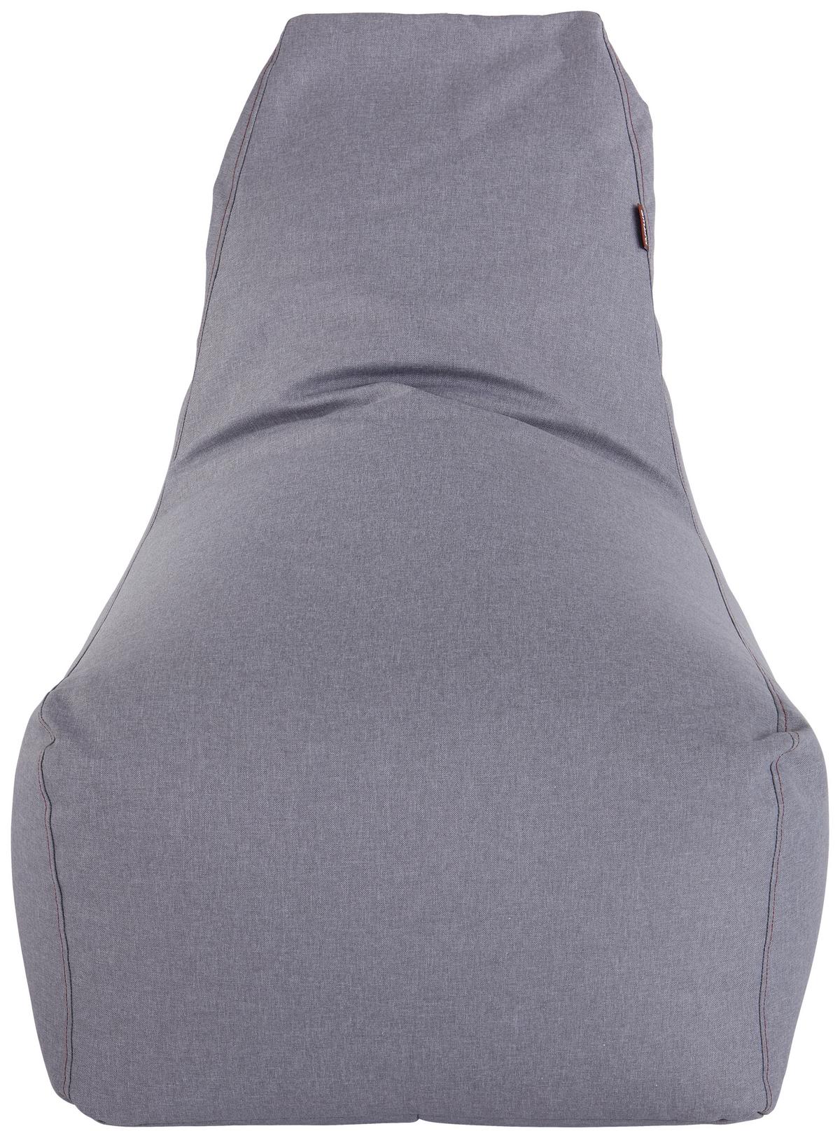Sitzsack Tina B: ca. 70 cm Grau - Grau, Basics, Textil (70/95/100cm) - Ondega