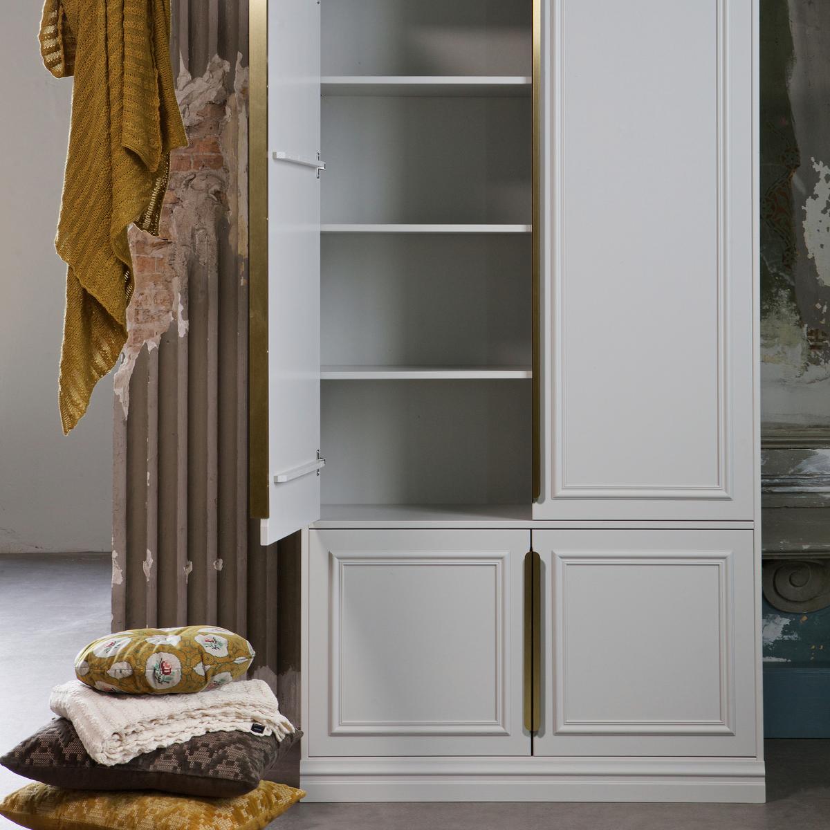 Garderobenschrank Organize Hellgrau B: 110 Cm - Hellgrau, Design, Holz/Holzwerkstoff (110/215/62cm) - Livetastic