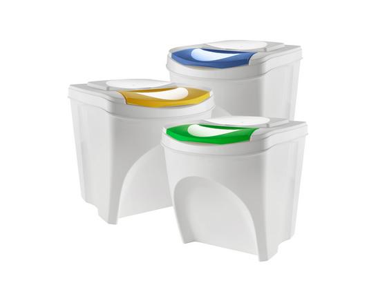 Odpadkový Kôš Sada Sorty - modrá/žltá, Moderný, plast - Mömax modern living Odpadkový Kôš Sada Sorty - modrá/žltá, Moderný, plast - Mömax modern living