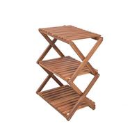 Gartenregal Akazienholz Tulsa Braun, B/H: ca. 30/59 cm - Braun/Akaziefarben, MODERN, Holz (30/59/47cm) - Gardenson
