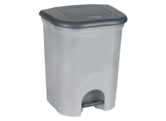 Abfallsammler 2x 10 Liter - Silberfarben/Schwarz, KONVENTIONELL, Kunststoff (37.5/46/29.5cm) Abfallsammler 2x 10 Liter - Silberfarben/Schwarz, KONVENTIONELL, Kunststoff (37.5/46/29.5cm)