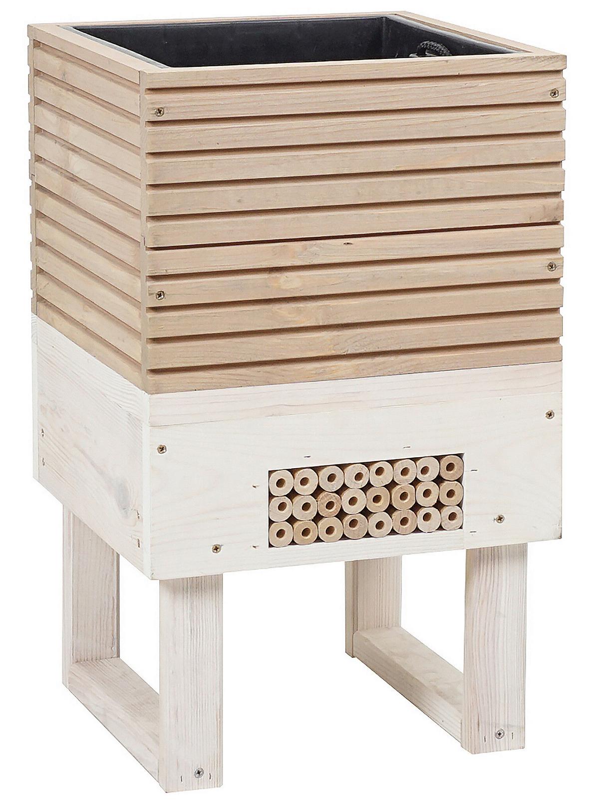 Blumenkasten Kieferfarben B: 33 Cm - Kieferfarben, Basics, Holz/Kunststoff (33/54/33cm) - Siena Garden