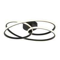 STROPNÍ LED SVÍTIDLO MOFER - černá, Moderní, kov/plast (50/13cm) - Premium Living