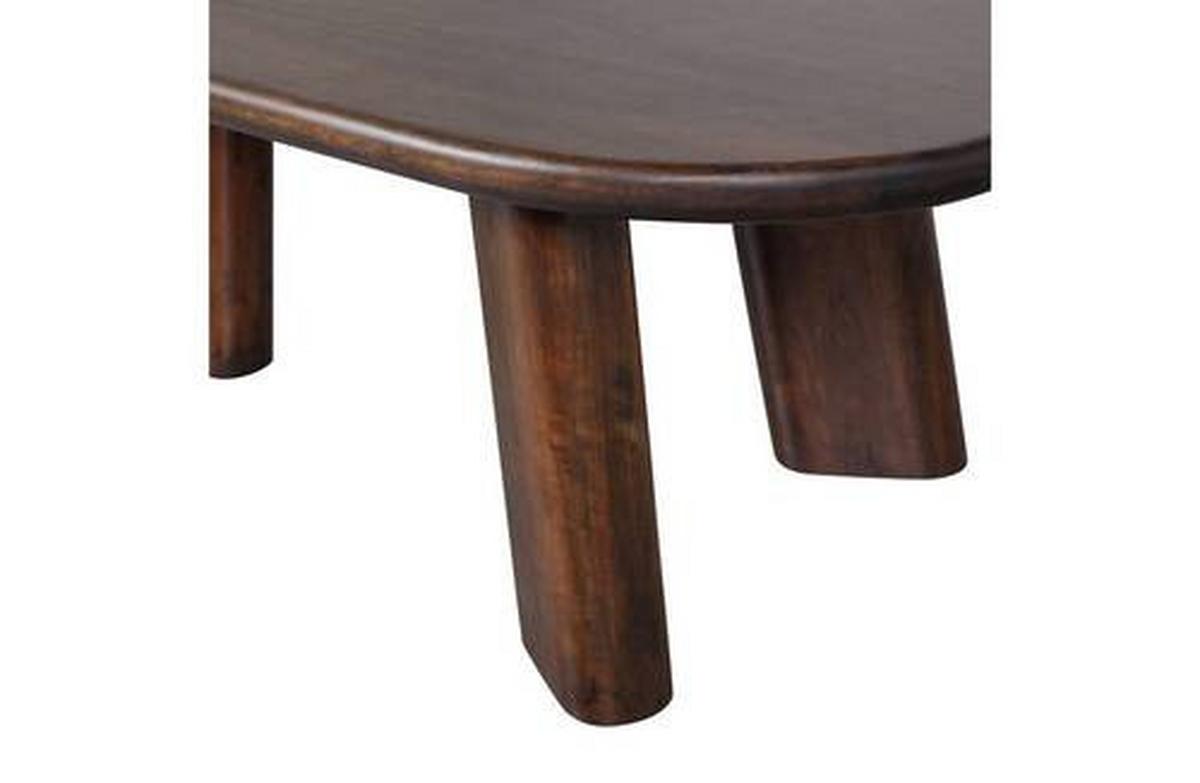 Couchtisch Roundly Walnussfarben L: 110cm - Walnussfarben, Design, Holz (110/60/40cm) - Livetastic