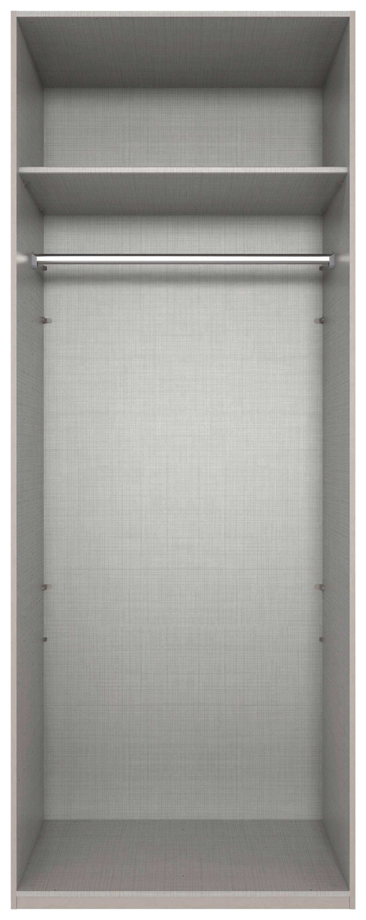 Drehtürenschrank Ny A Black, Weiß B: 90 Cm - Weiß, MODERN, Holzwerkstoff (90/236/58cm) - MID.YOU