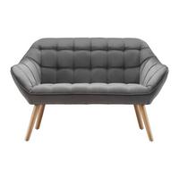 Pohovka MONIQUE tmavě šedá - tmavě šedá, Moderní, dřevo/textil (127/76/74,5cm) - Modern Living