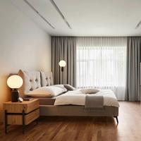 Posteľ s čalúneným čelom Dreamy, 180x200, svetlá sivá - čierna/svetlosivá, Modern, kov/drevo (180/200cm) - P & B