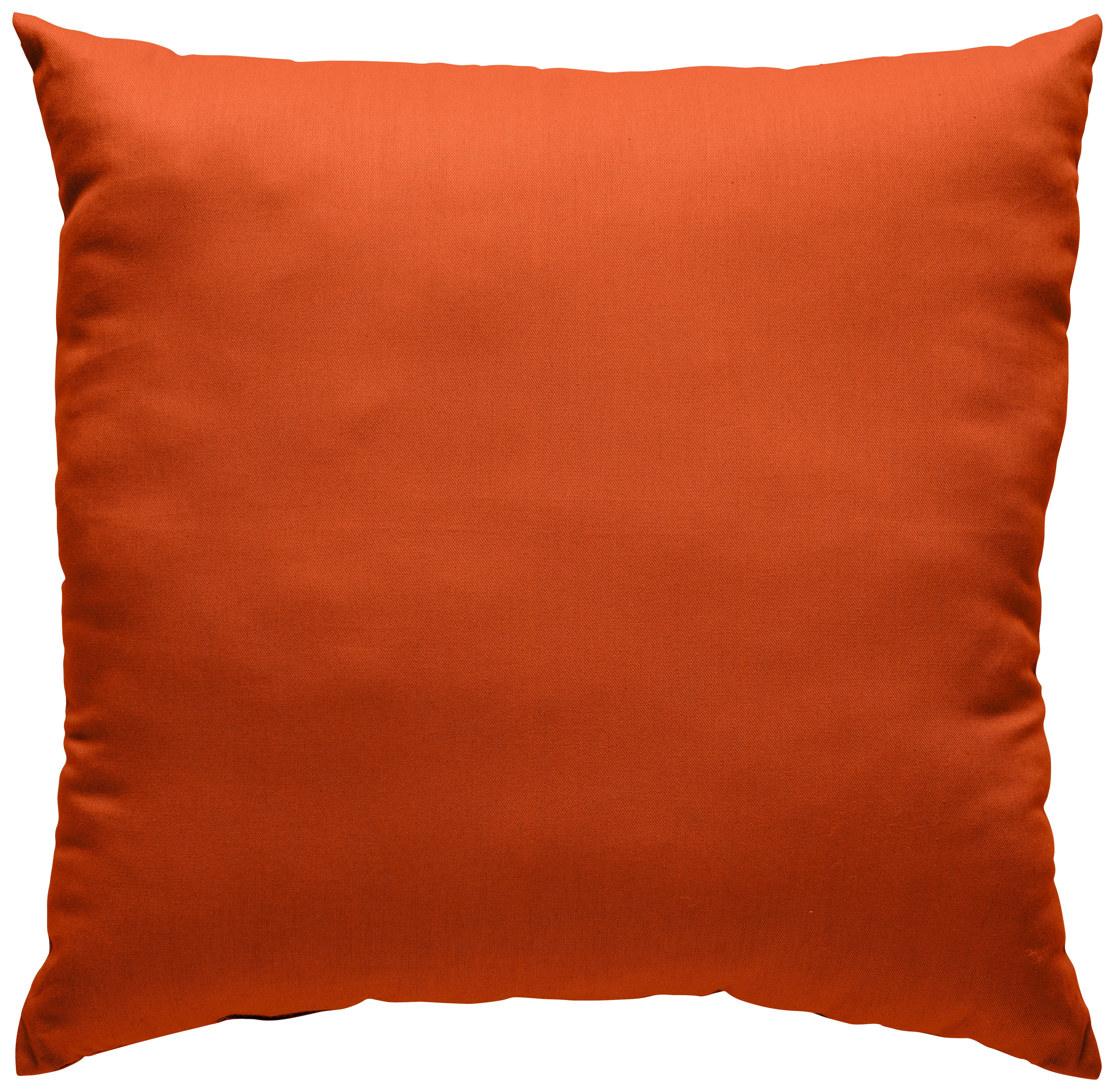 Dekorační polštář Mex, 48/48cm, rezavá - rezavá, Konvenční, textil (48/48cm) - Modern Living
