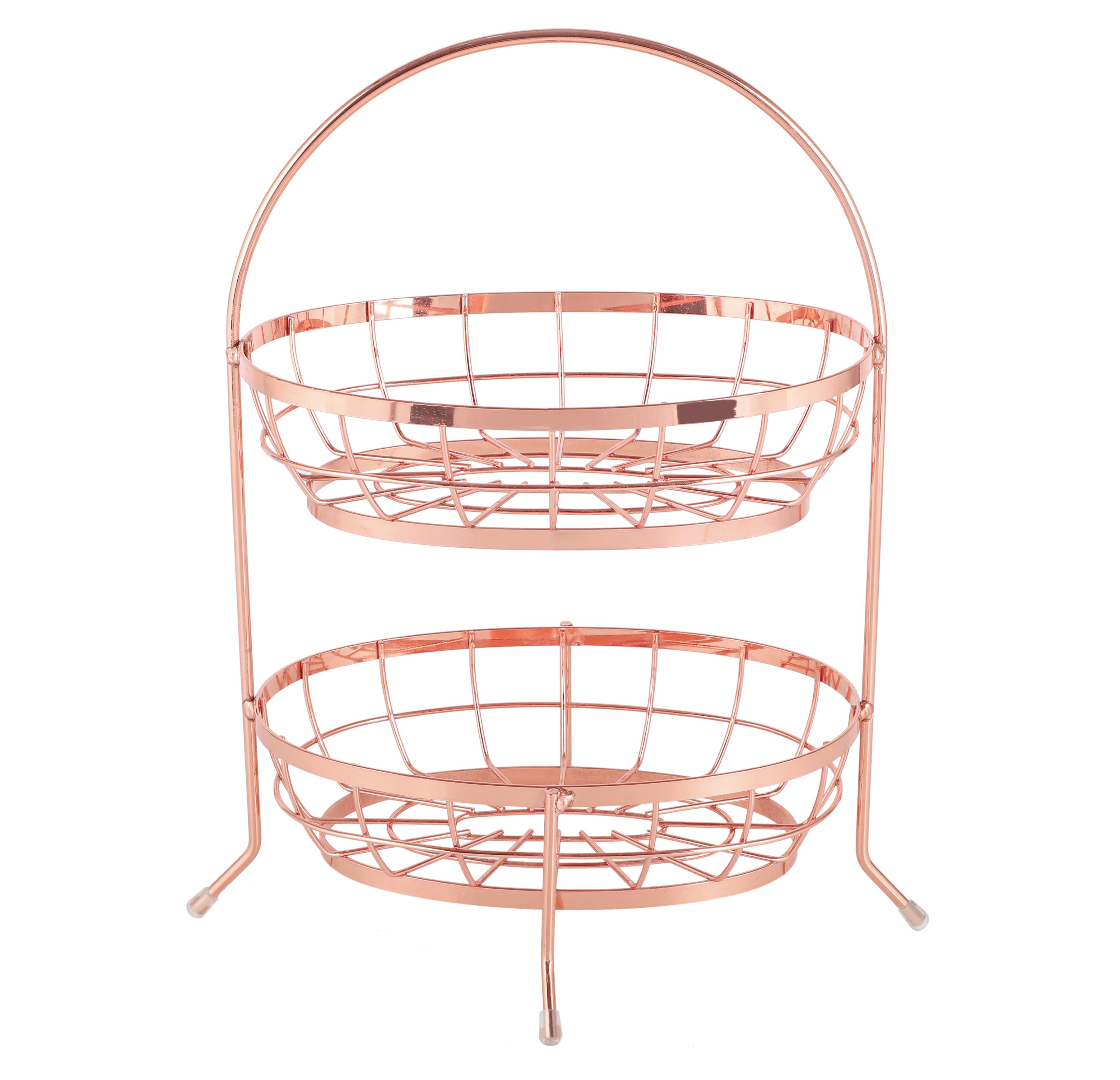 Obstkorb Ew-Ok-1416k - Kupferfarben, Basics, Metall (27/17/41cm) - Echtwerk