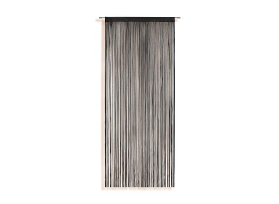 Fadenstore Marietta - Schwarz, KONVENTIONELL, Textil (90/245cm) - Ombra Fadenstore Marietta - Schwarz, KONVENTIONELL, Textil (90/245cm) - Ombra